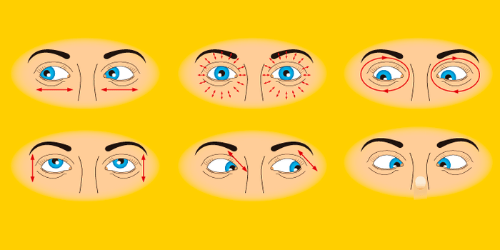 Rutina de ejercicios para relajar y entrenar los ojos
