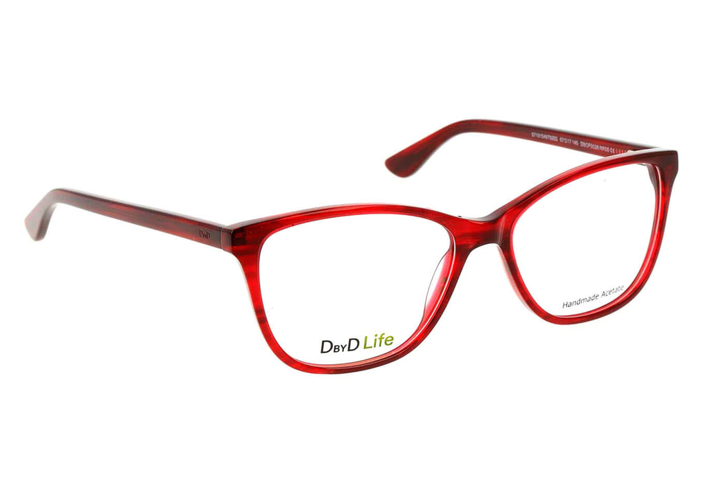 Vista2 - Gafas oftálmicas DbyD DBOF0026 Mujer Color Rojo