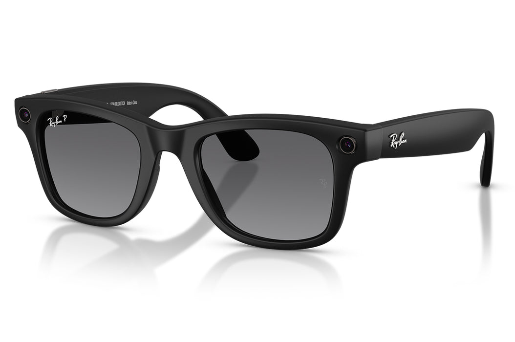 Vista1 - Gafas de Sol Ray-Ban Meta RW4012 Wayfarer Polarizado Gris/Negro