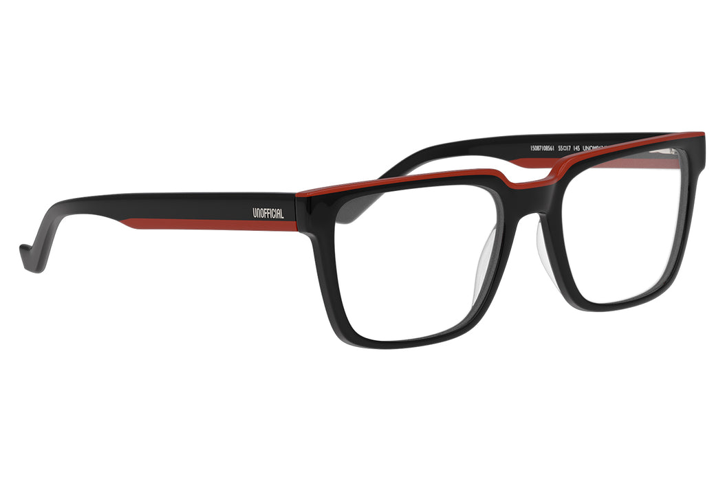 Vista2 - Gafas oftálmicas Unofficial UNOM0363 Hombre  Color Negro / Incluye lentes filtro luz azul violeta
