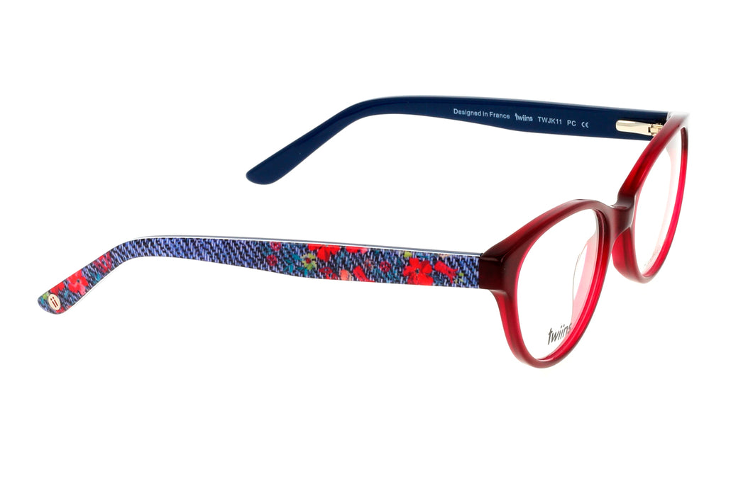 Vista3 - Gafas oftalmicas Twiins BP_TWJK11 Niñas Color Rosado / Incluye lentes filtro luz azul violeta