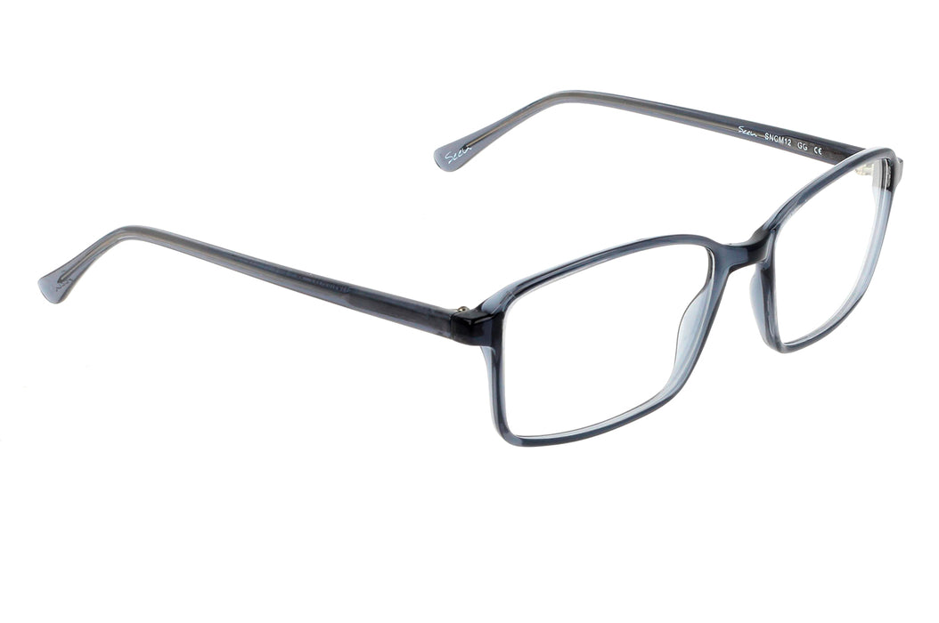 Vista3 - Gafas oftalmicas Seen BP_CM12 Hombre Color Gris / Incluye lentes filtro luz azul violeta