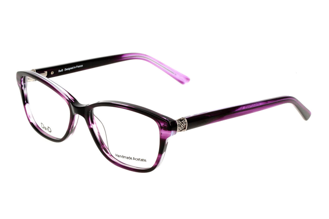 Vista3 - Gafas oftálmicas DbyD DBOF5006 Mujer Color Violeta