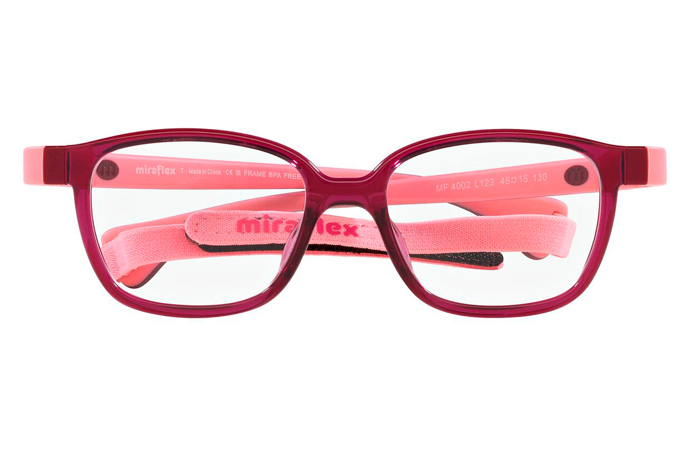 Vista-1 - Gafas oftálmicas Miraflex 0MF4002 Niños Color Borgoña