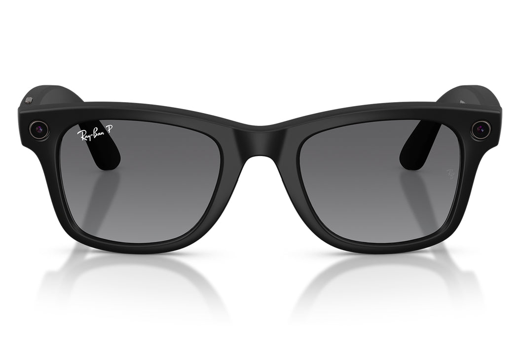 Gafas de Sol Ray-Ban Meta RW4012 Wayfarer Polarizado Gris/Negro