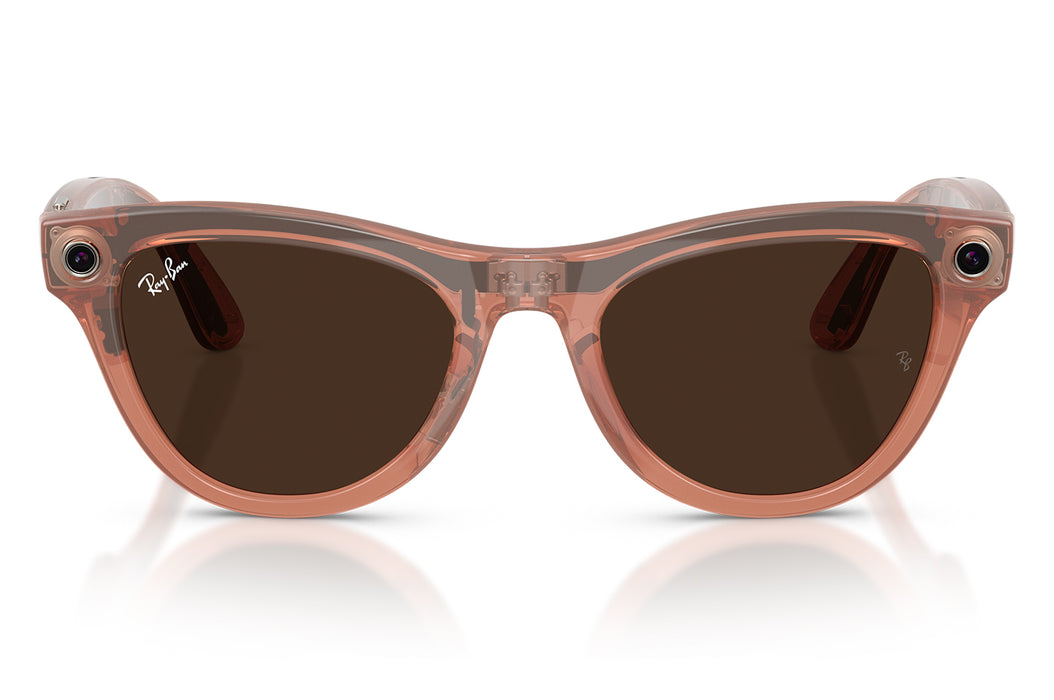 Vista1 - Gafas de Sol Ray-Ban Meta RW4014 Skyler Transitions Café/Durazno