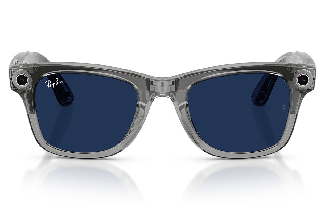 Vista1 - Gafas de Sol Ray-Ban Meta RW4012 Wayfarer Transitions Azul/Gris