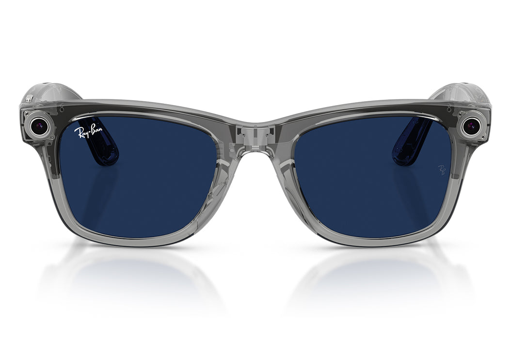 Vista1 - Gafas de Sol Ray-Ban Meta RW4012 Wayfarer Transitions Large Azul/Gris