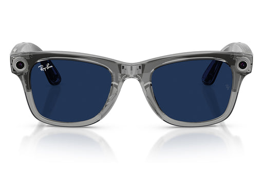Gafas de Sol Ray-Ban Meta RW4012 Wayfarer Transitions Large Azul/Gris