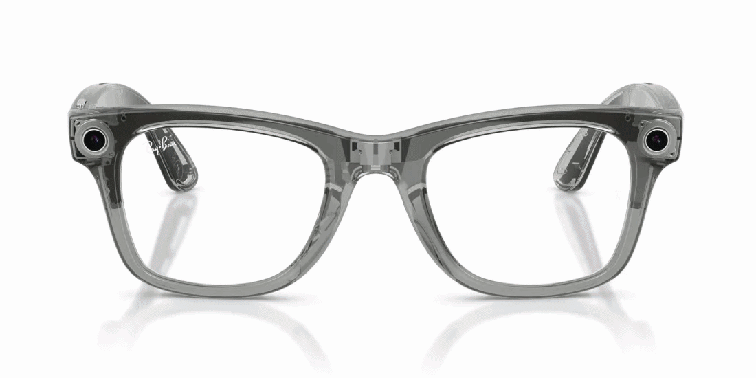 Gafas de Sol Ray-Ban Meta RW4012 Wayfarer Transitions Large Azul/Gris
