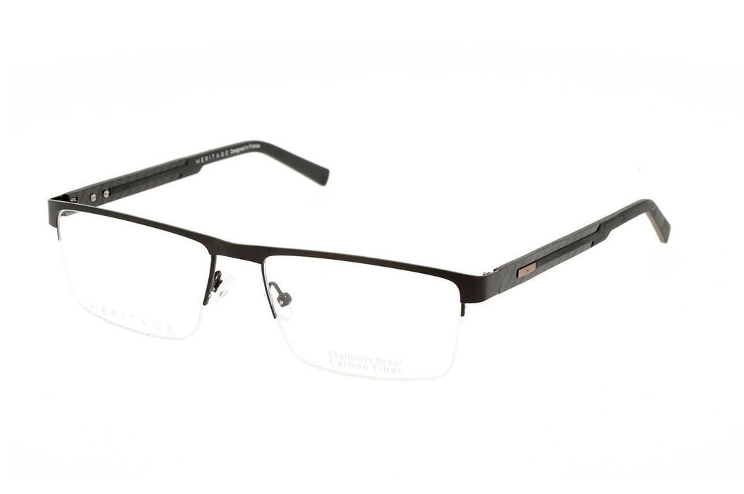 Vista3 - Gafas oftálmicas Heritage HEOM5009 Hombre Color Gris