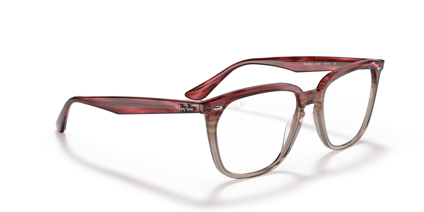 Vista1 - Ray-Ban 0RX4362V Unisex Color Borgoña