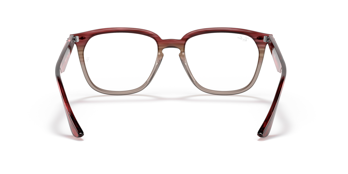 Vista3 - Ray-Ban 0RX4362V Unisex Color Borgoña