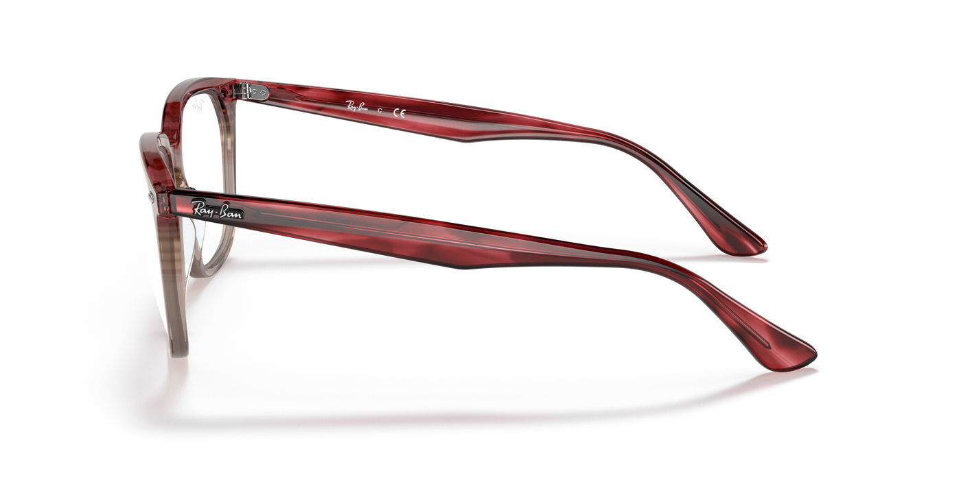 Vista2 - Ray-Ban 0RX4362V Unisex Color Borgoña
