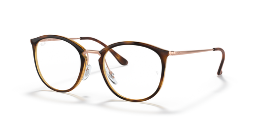 Ray-Ban 0RX7140 Unisex Color Havana