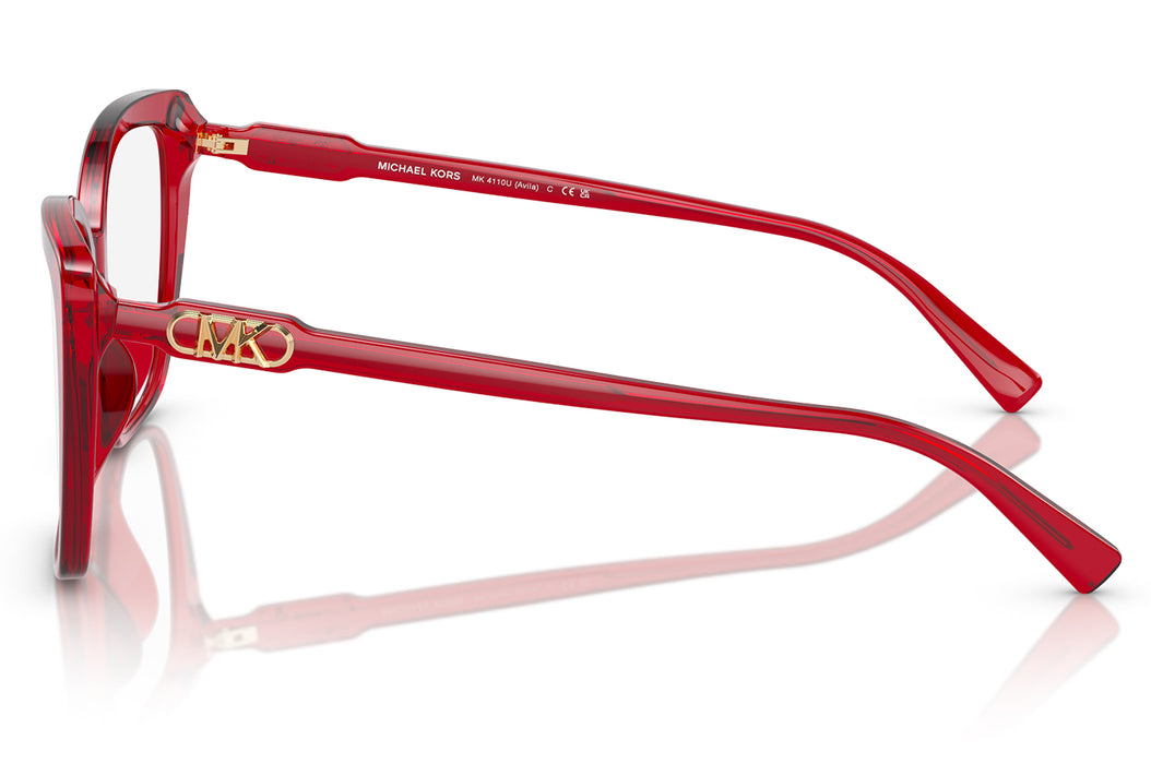 Vista3 - Gafas oftálmicas Michael Kors 0MK4110U Mujer Color Rojo