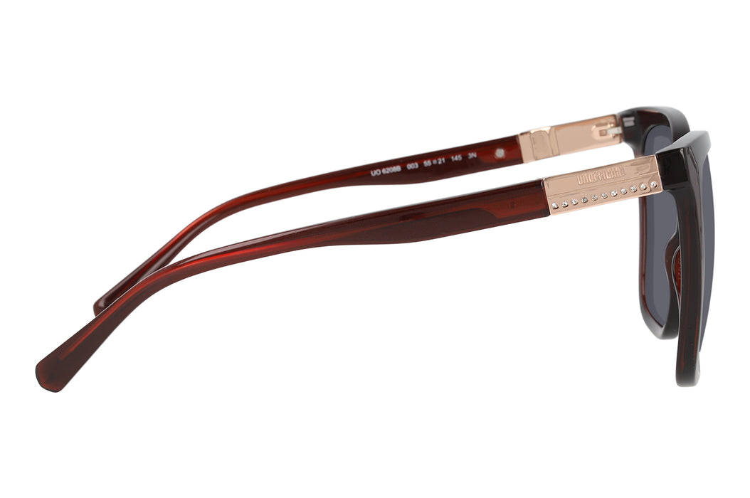 Vista3 - Gafas de Sol Unofficial 0UO6208B Unisex Color Borgoña