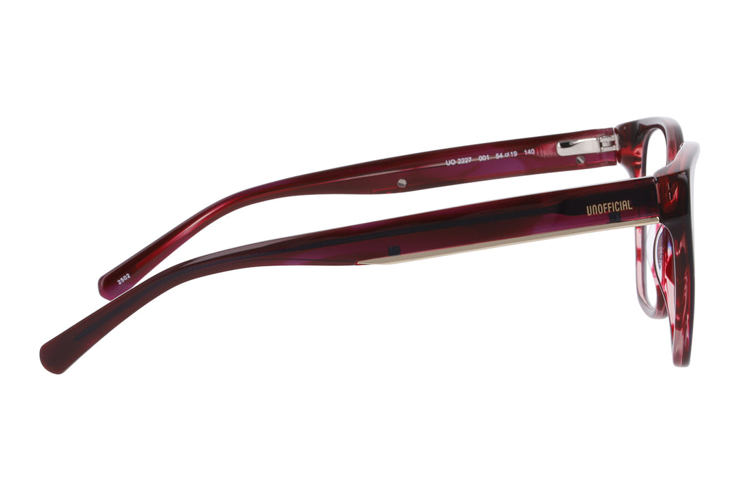 Vista3 - Gafas oftálmicas Unofficial 0UO2227 Mujer Color Rojo