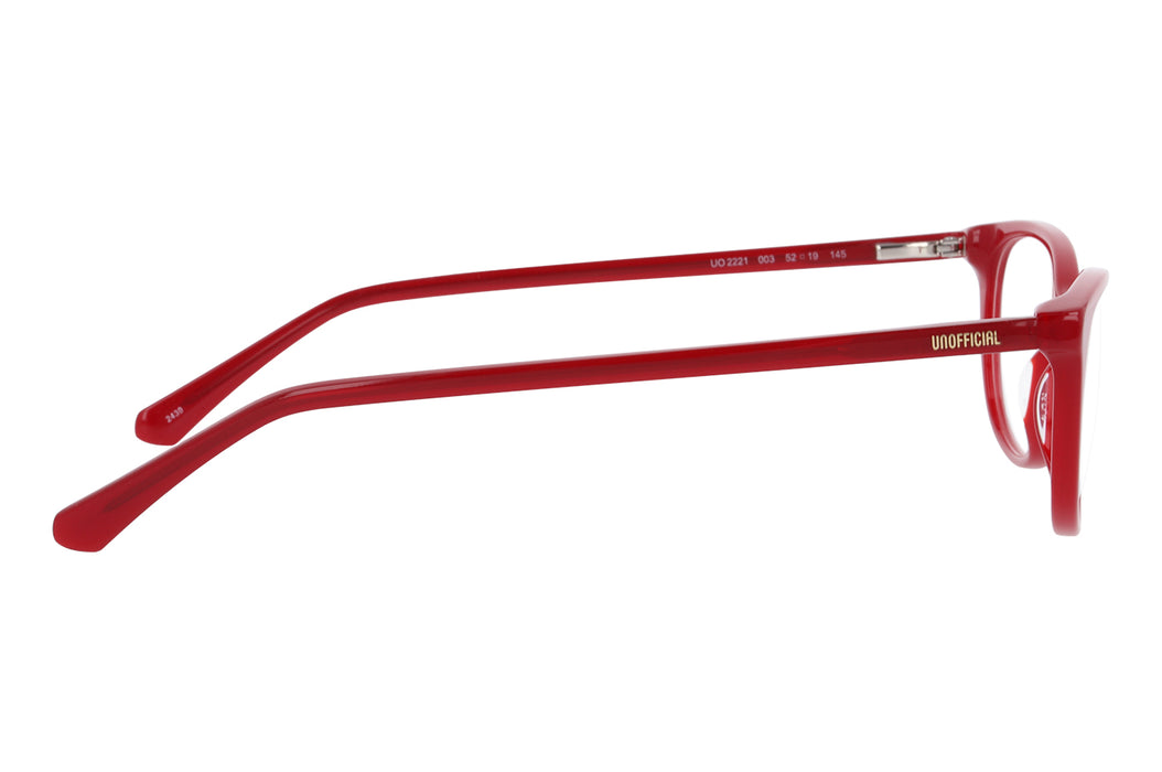 Vista3 - Gafas oftálmicas Unofficial 0UO2221 Mujer Color Borgoña