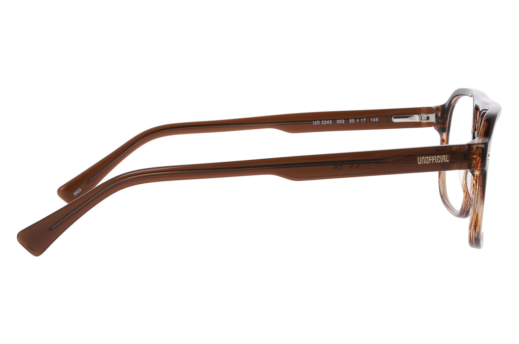 Vista3 - Gafas oftálmicas Unofficial 0UO2243 Hombre Color Café