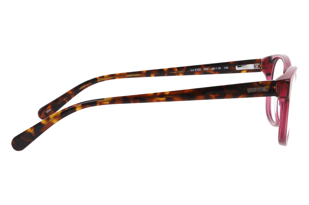 Vista3 - Gafas oftálmicas Unofficial 0UJ2103 Mujer Color Rosado