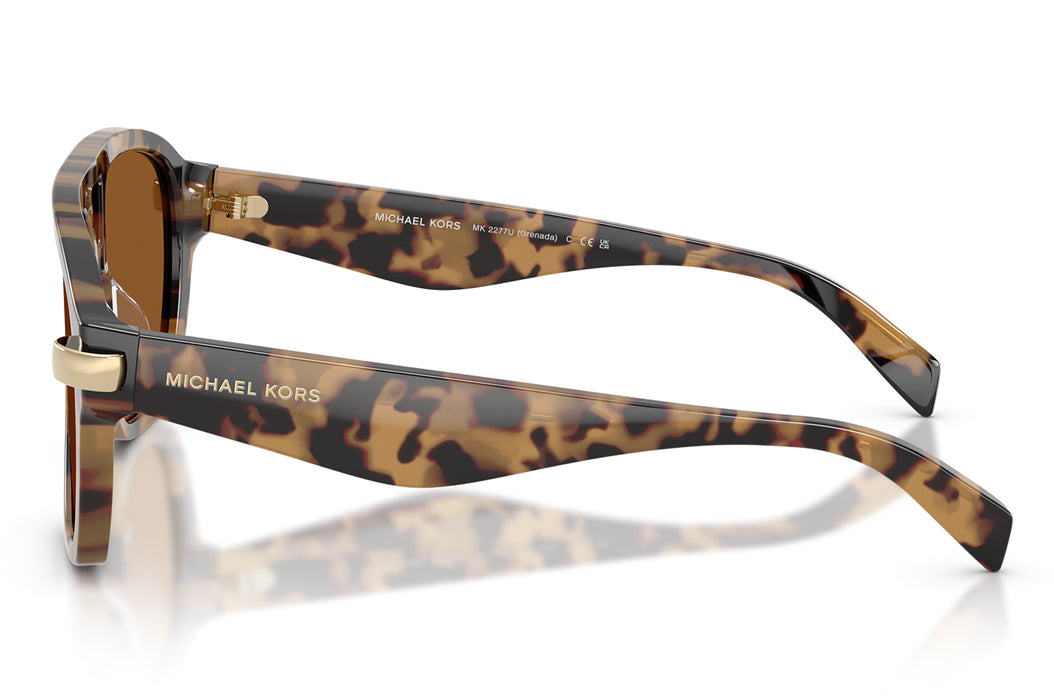Vista2 - Gafas de Sol Michael Kors 0MK2277U Mujer Color Havana