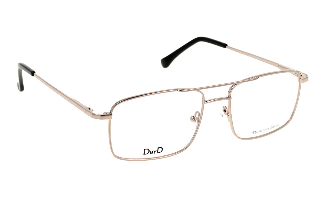 Vista1 - Gafas oftálmicas DbyD BP_DYH15 Hombre Color Plateado / Incluye lentes filtro luz azul violeta