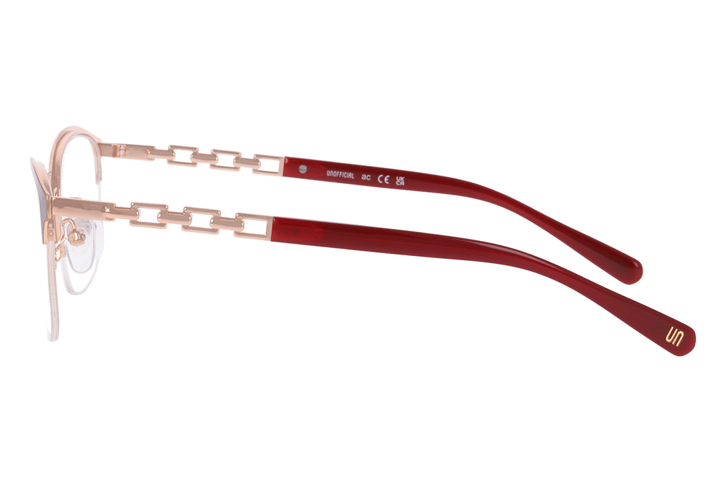 Vista2 - Gafas oftálmicas Unofficial 0UO1207 Mujer Color Borgoña