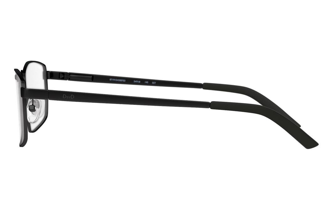 Vista3 - Gafas oftálmicas DbyD BP_HM05 Hombre Color Negro / Incluye lentes filtro luz azul violeta