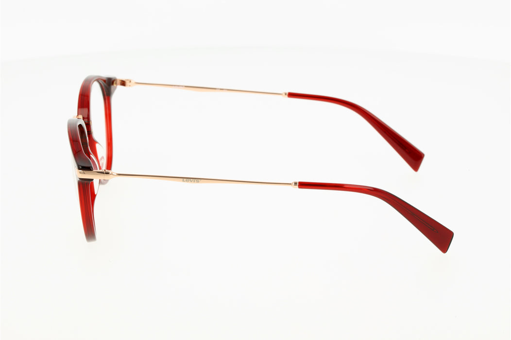 Vista2 - Gafas oftálmicas Levis LV 5006 Mujer Color Rojo
