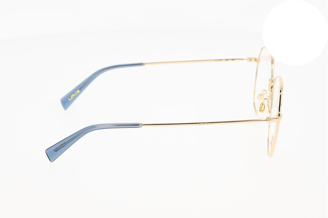 Levi's Gafas de sol ovaladas LV 1011/S para mujer, doradas, 2.165 in, 0.787  in, Oro