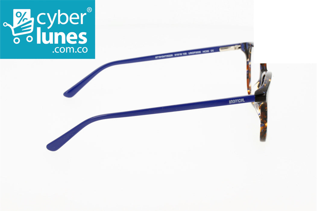 Vista3 - Gafas oftálmicas Unofficial UNOF0035 Mujer Color Havana